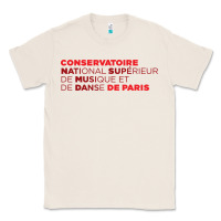 Natural logocnsmdp conservatoire de paris Classic Tee - linhVisuals