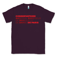 Plum logocnsmdp conservatoire de paris Classic Tee - linhVisuals