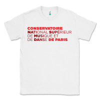 White logocnsmdp conservatoire de paris Classic Tee - linhVisuals