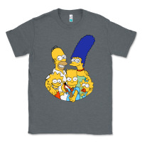 Charcoal Heather simpson Classic Tee - linhVisuals
