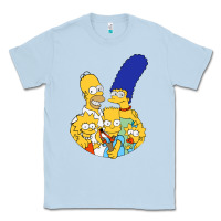 Dusty Blue simpson Classic Tee - linhVisuals