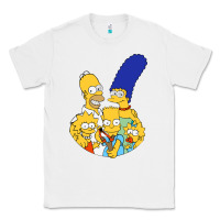 White simpson Classic Tee - linhVisuals