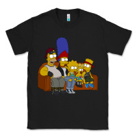 Black simpson family Classic Tee - linhVisuals