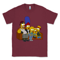 Burgundy simpson family Classic Tee - linhVisuals