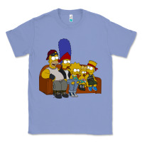 Colony Blue simpson family Classic Tee - linhVisuals