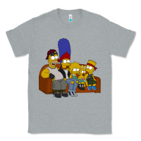 Heather Grey simpson family Classic Tee - linhVisuals