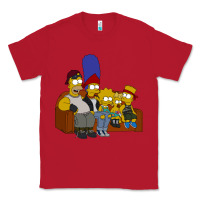 Red simpson family Classic Tee - linhVisuals