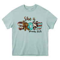 Arona She Is Strong Proverbs 31 25 Heavy Core Tee - FaDigitalArtStudio