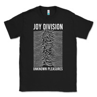 Black JOY DIVISION - UNKNOWN PLEASURES Classic Tee - linhVisuals
