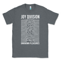 Charcoal Heather JOY DIVISION - UNKNOWN PLEASURES Classic Tee - linhVisuals