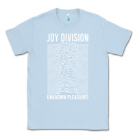 Dusty Blue JOY DIVISION - UNKNOWN PLEASURES Classic Tee - linhVisuals