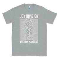 Heather Grey JOY DIVISION - UNKNOWN PLEASURES Classic Tee - linhVisuals