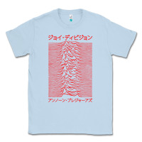 Dusty Blue JOY DIVISION - UNKNOWN PLEASURES - JAPANESE Classic Tee - linhVisuals