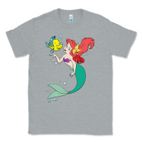 Heather Grey ariel mermaid Classic Tee - linhVisuals