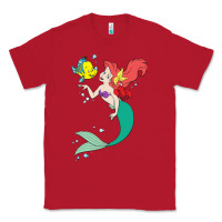 Red ariel mermaid Classic Tee - linhVisuals