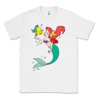 White ariel mermaid Classic Tee - linhVisuals