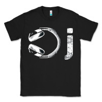 Black dj music tshirt Classic Tee - linhVisuals