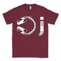 Burgundy dj music tshirt Classic Tee - linhVisuals
