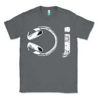 Charcoal Heather dj music tshirt Classic Tee - linhVisuals