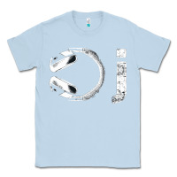 Dusty Blue dj music tshirt Classic Tee - linhVisuals