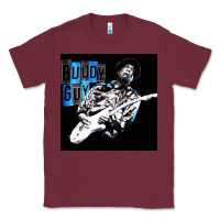 Burgundy Buddy Guy  Best Player Bluess Legend Classic Tee - linhVisuals