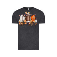 Vintage Black happy easter day eggs Vintage Tee - RacoonDesign
