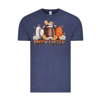 Vintage Denim happy easter day eggs Vintage Tee - RacoonDesign
