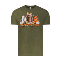 Vintage Olive happy easter day eggs Vintage Tee - RacoonDesign