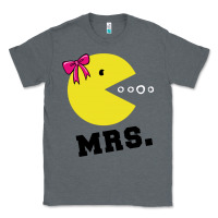 Charcoal Heather Mrs Pacman Classic Tee - linhVisuals