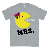 Heather Grey Mrs Pacman Classic Tee - linhVisuals