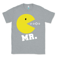 Heather Grey Mr Pacman Classic Tee - linhVisuals