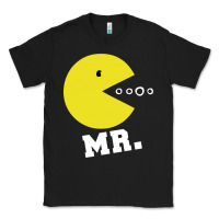 Black Mr Pacman Classic Tee - linhVisuals