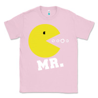 Bubblegum Pink Mr Pacman Classic Tee - linhVisuals
