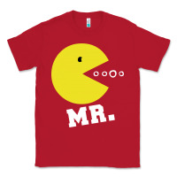 Red Mr Pacman Classic Tee - linhVisuals