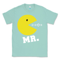 Seafoam Mr Pacman Classic Tee - linhVisuals