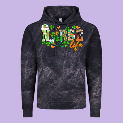 St.patricks Nurse Life Vintage Hoodie Designed By Barkaloodesign