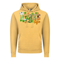 Vintage Mustard st.patricks nurse life Vintage Hoodie - BarkalooDesign