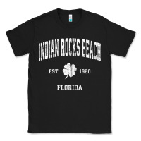 Black indian rocks beach florida vintage shamrock sports zip hoodie Classic Tee - linhVisuals