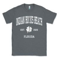 Charcoal Heather indian rocks beach florida vintage shamrock sports zip hoodie Classic Tee - linhVisuals