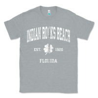 Heather Grey indian rocks beach florida vintage shamrock sports zip hoodie Classic Tee - linhVisuals