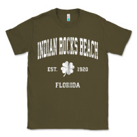 Army Green indian rocks beach florida vintage shamrock sports zip hoodie Classic Tee - linhVisuals
