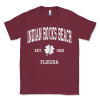 Burgundy indian rocks beach florida vintage shamrock sports zip hoodie Classic Tee - linhVisuals