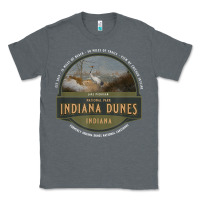 Charcoal Heather indiana dunes national park lake michigan beach trails t shirt Classic Tee - linhVisuals