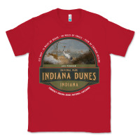 Red indiana dunes national park lake michigan beach trails t shirt Classic Tee - linhVisuals