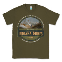 Army Green indiana dunes national park lake michigan beach trails t shirt Classic Tee - linhVisuals