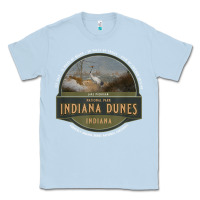 Dusty Blue indiana dunes national park lake michigan beach trails t shirt Classic Tee - linhVisuals