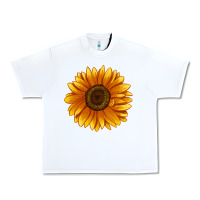 White Soraya Sunflower Urban Heavy Tee - LillyAllenDesigns