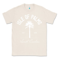 Natural isle of palms sc palm tree isle of palms beach gift pullover hoodie Classic Tee - linhVisuals