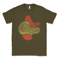Army Green VINTAGE CHICAGO Classic Tee - linhVisuals