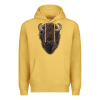 Antique Gold american bison Premium Hoodie - RanaPortraitStore